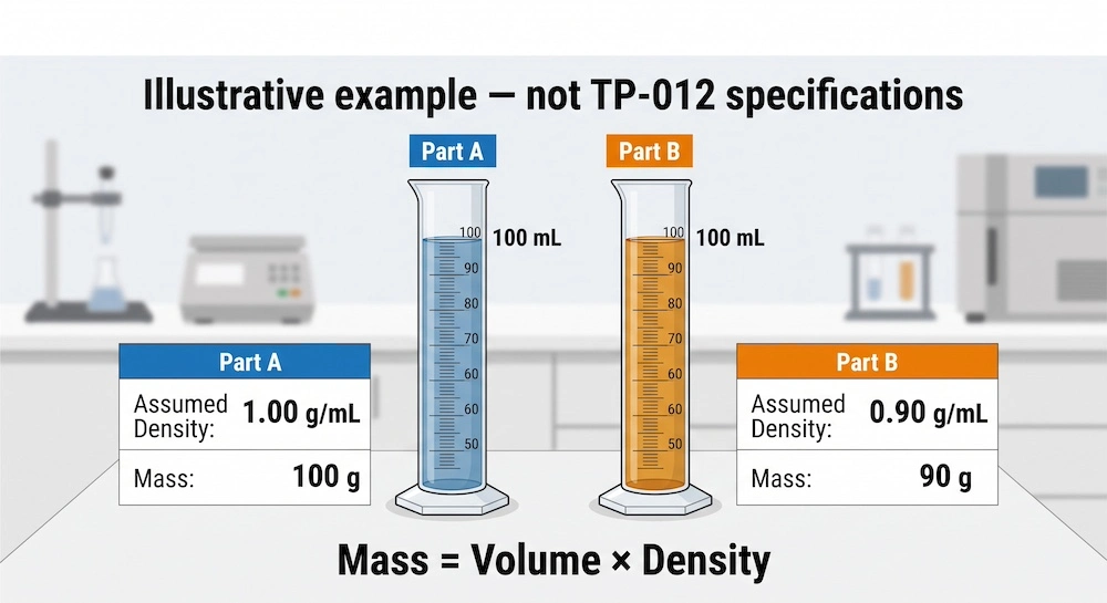 Checking Volume Ratio by Weight