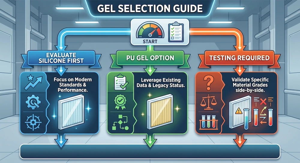 HEPA Filter Gel Selection Decision Guide