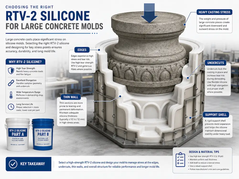 Large Concrete Mold Stress Points
