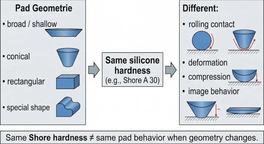 Pad Geometry × Hardness