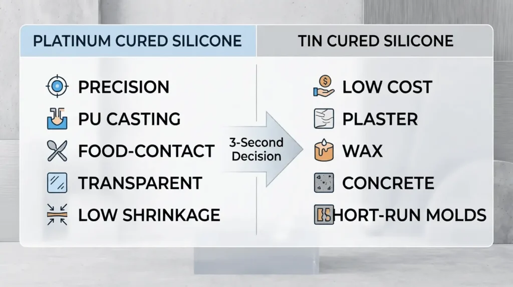 Platinum vs Tin Quick Decision Chart