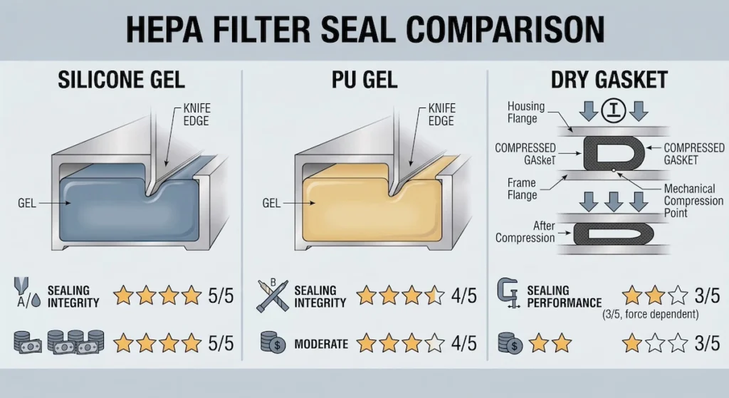 Silicone Gel vs Polyurethane Gel vs Gasket Seal