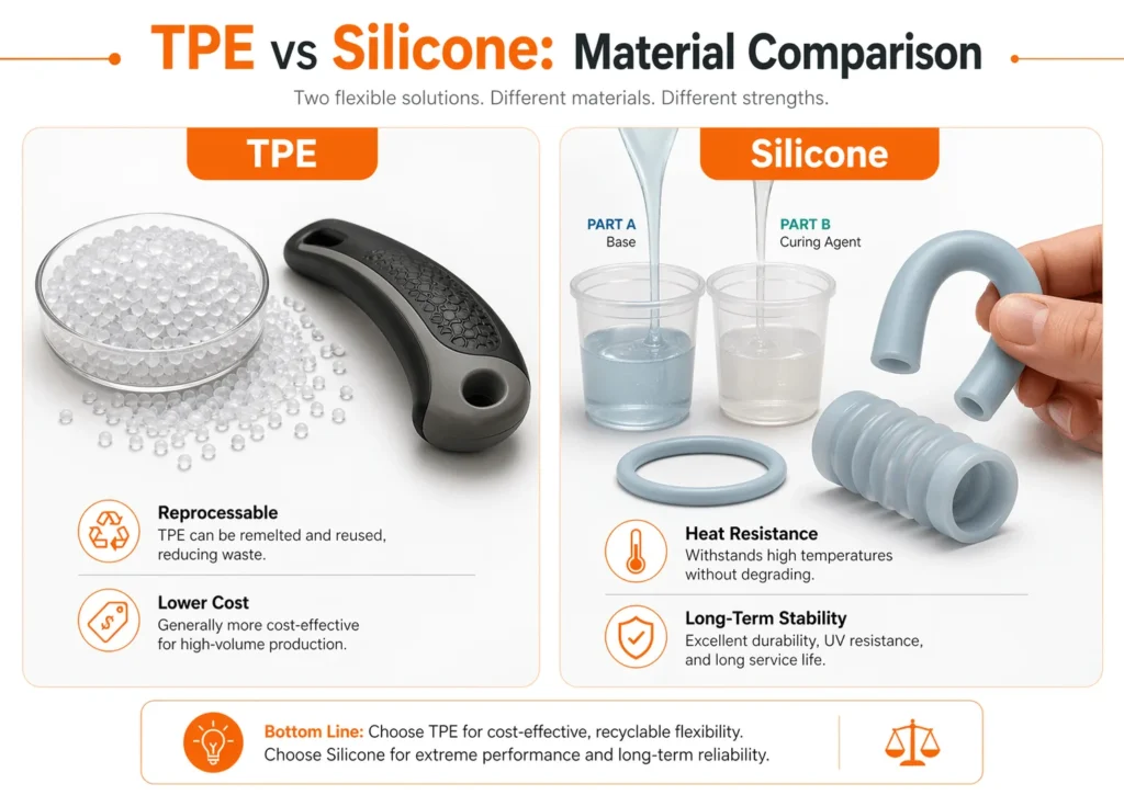 Разница между TPE и кремнием