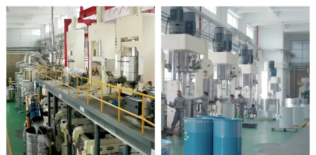 Topsil silicone production line