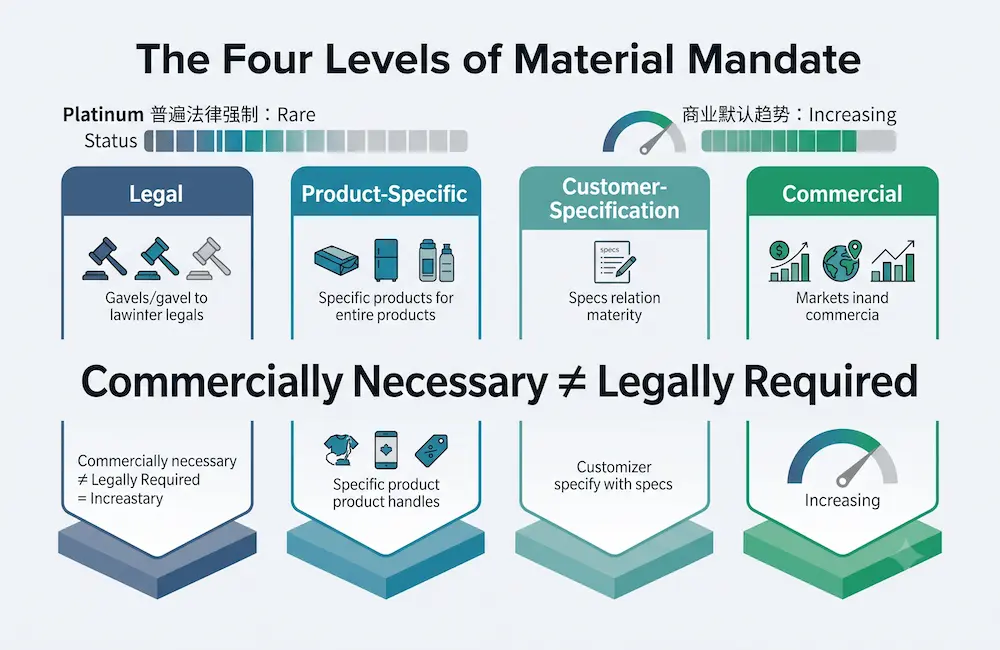four-levels-platinum-silicone-material-mandate