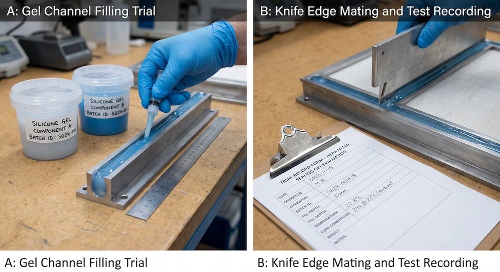 hepa-filter-silicone-gel-trial-setup
