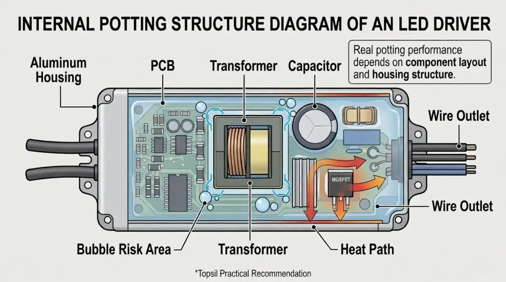 led-driver-potting-structure-diagram