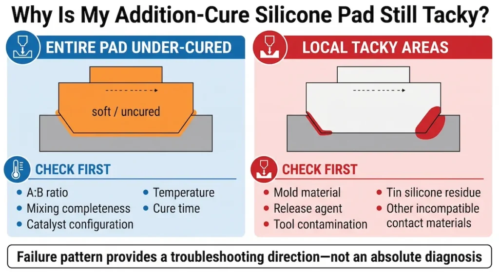 pad-silicone-cure-inhibition-troubleshooting