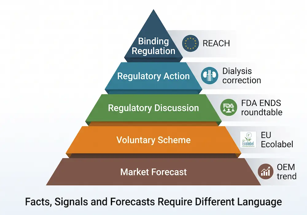 silicone-compliance-evidence-hierarchy