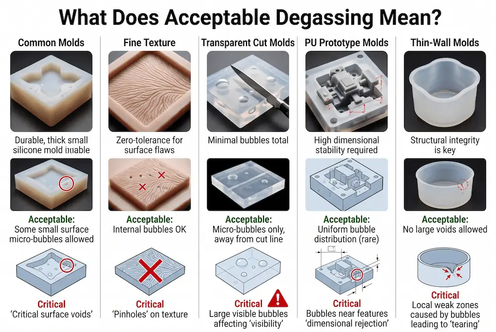 silicone-degassing-acceptance-criteria-by-application