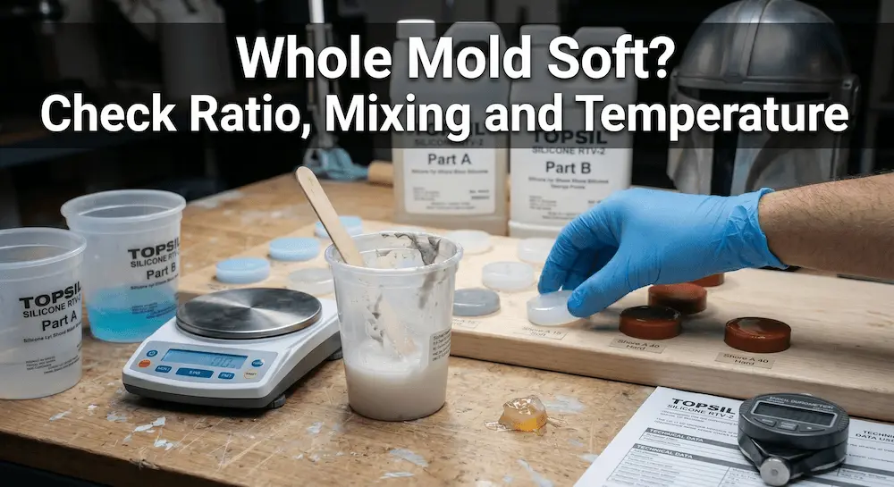 silicone-mold-sticky-wrong-ratio-poor-mixing