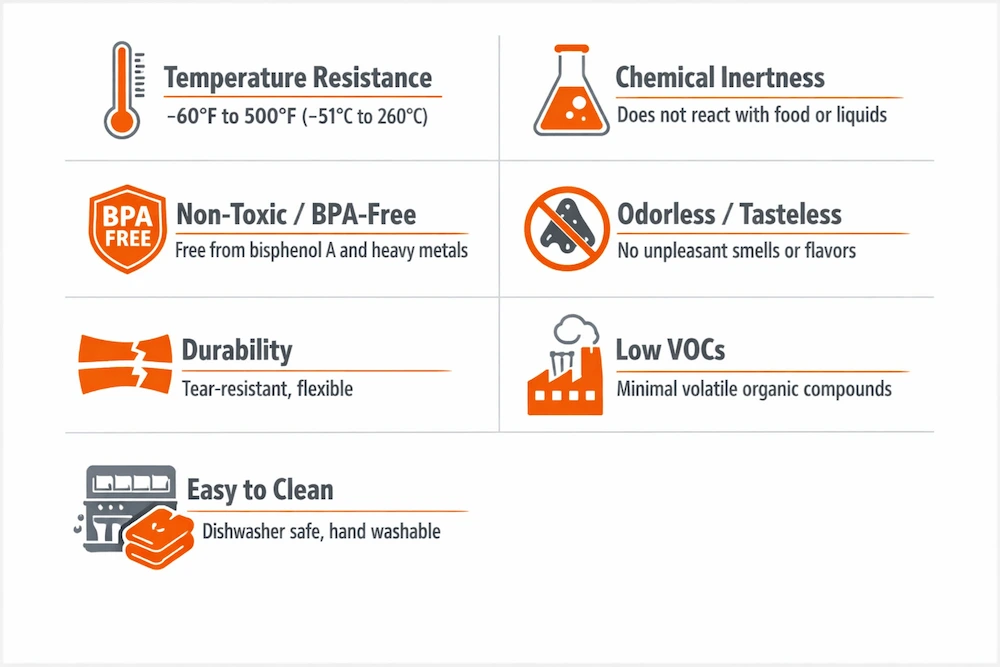 PROPRIEDADES DE SILICONE APROVADAS PELA FDA