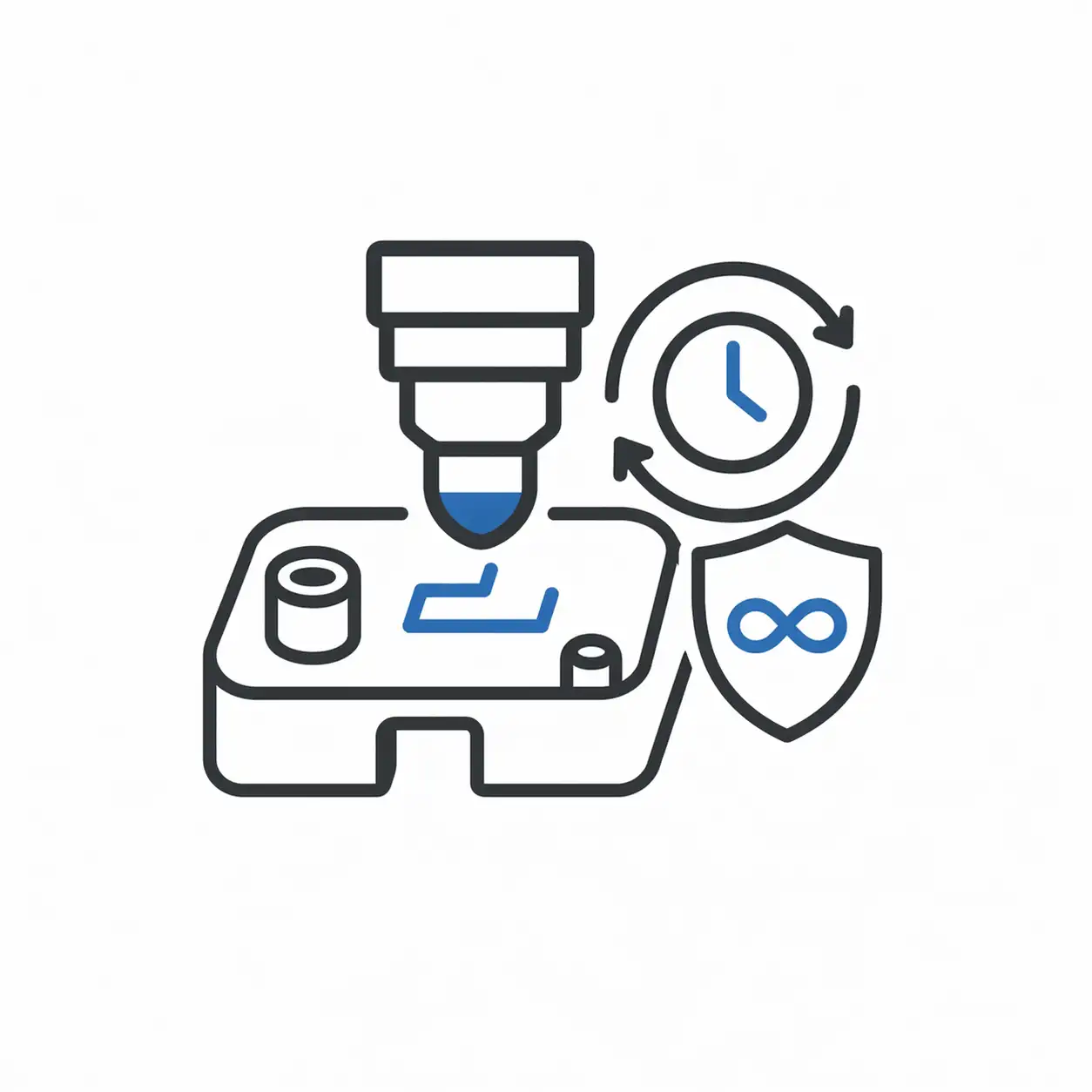 Long-run printing where pad life matters