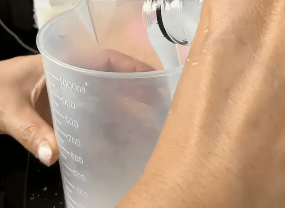 Measure and Mix the Silicone