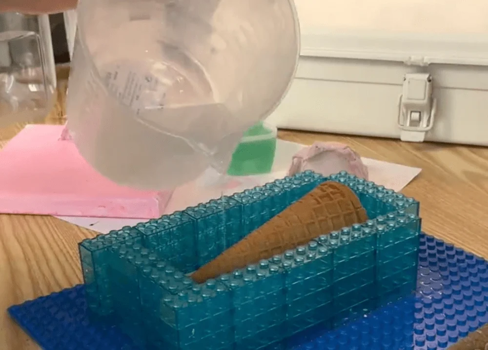 Pour the Silicone Slowly