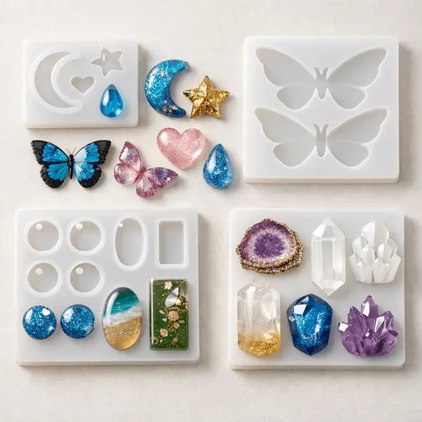 Small decorative resin molds