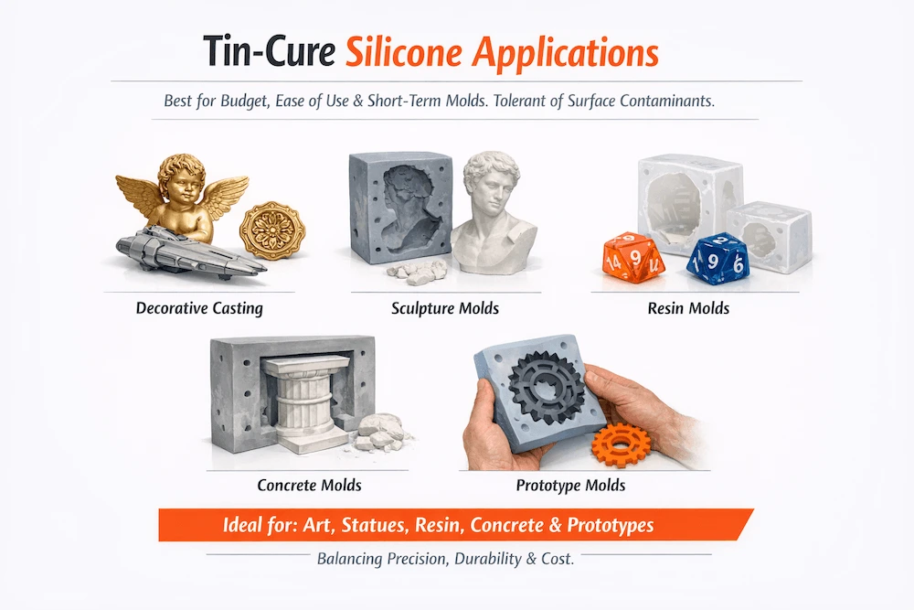 Tin-Cure Silicone Applications