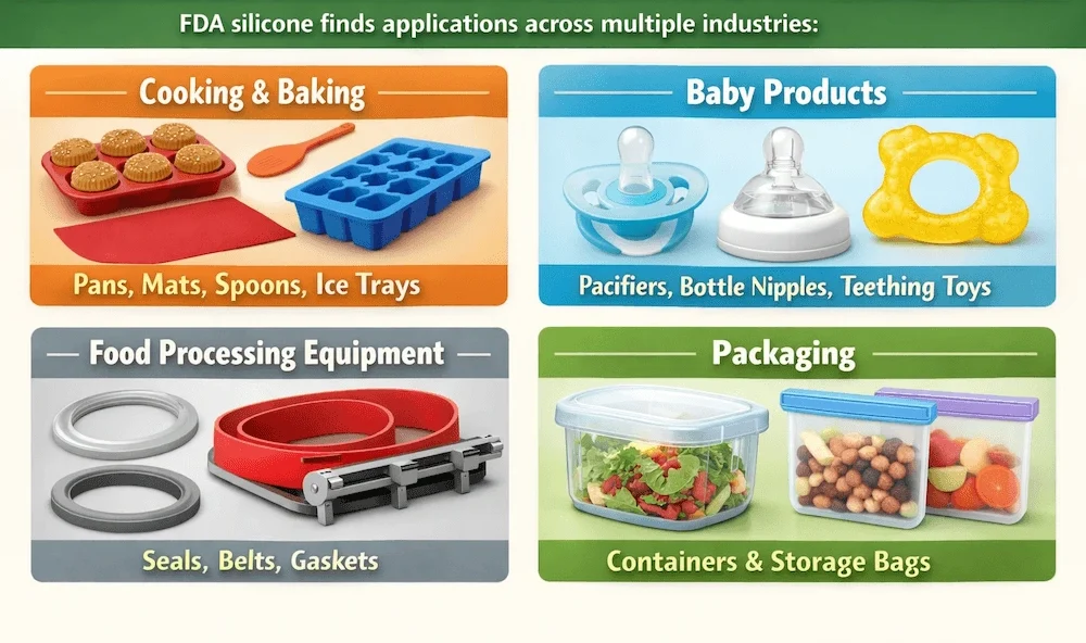 Aplicações de silicone da FDA