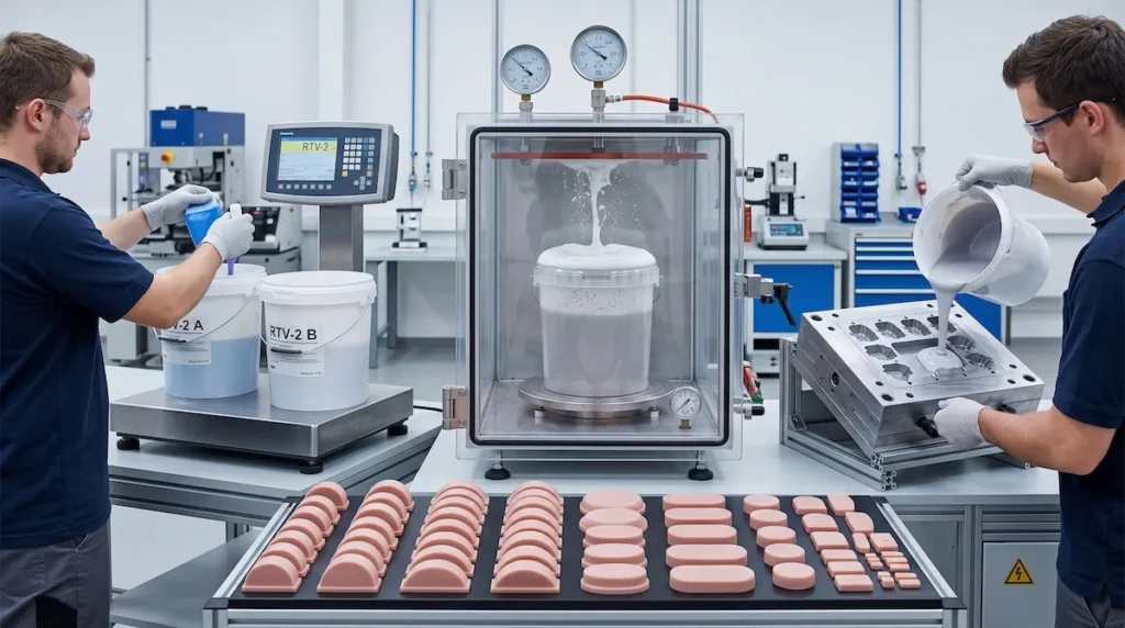 How to Make Silicone Pads for Pad Printing: Mixing, Degassing, Casting and Curing
