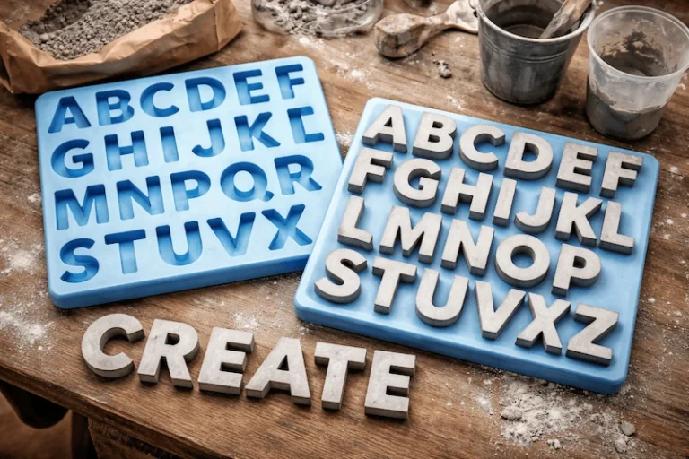 silicone letter molds for concrete