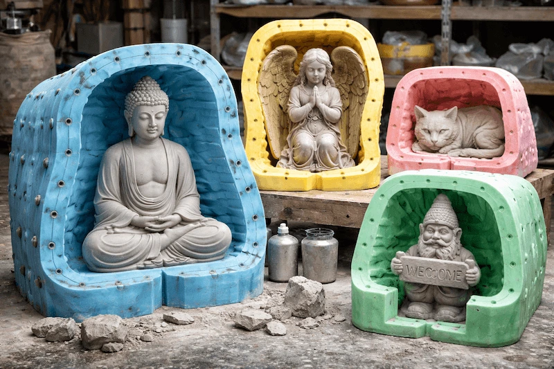 moldes de silicone para estátuas de concreto