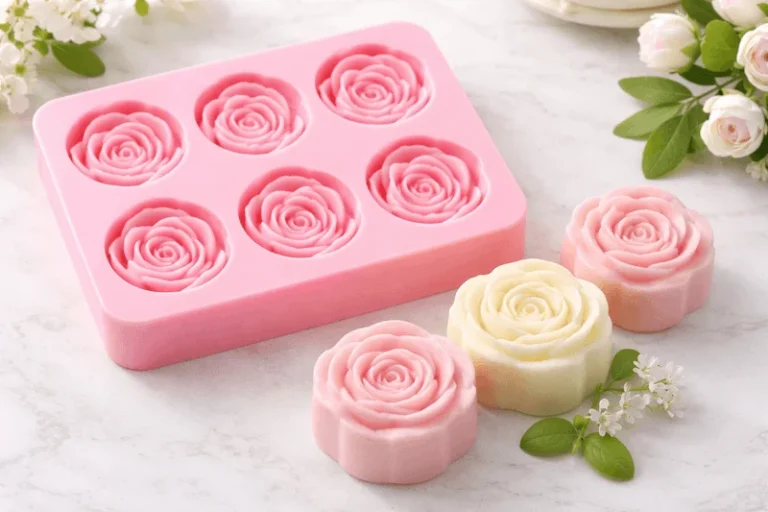silicone rose mold for soap (1)